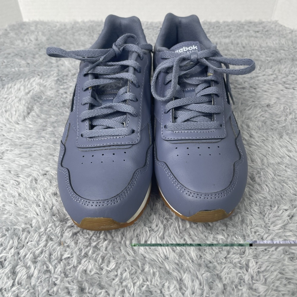 Reebok Sneakers Women's Size 6 Gray Indigo Classic Harman Run Shoes Leather - Picture 3 of 9